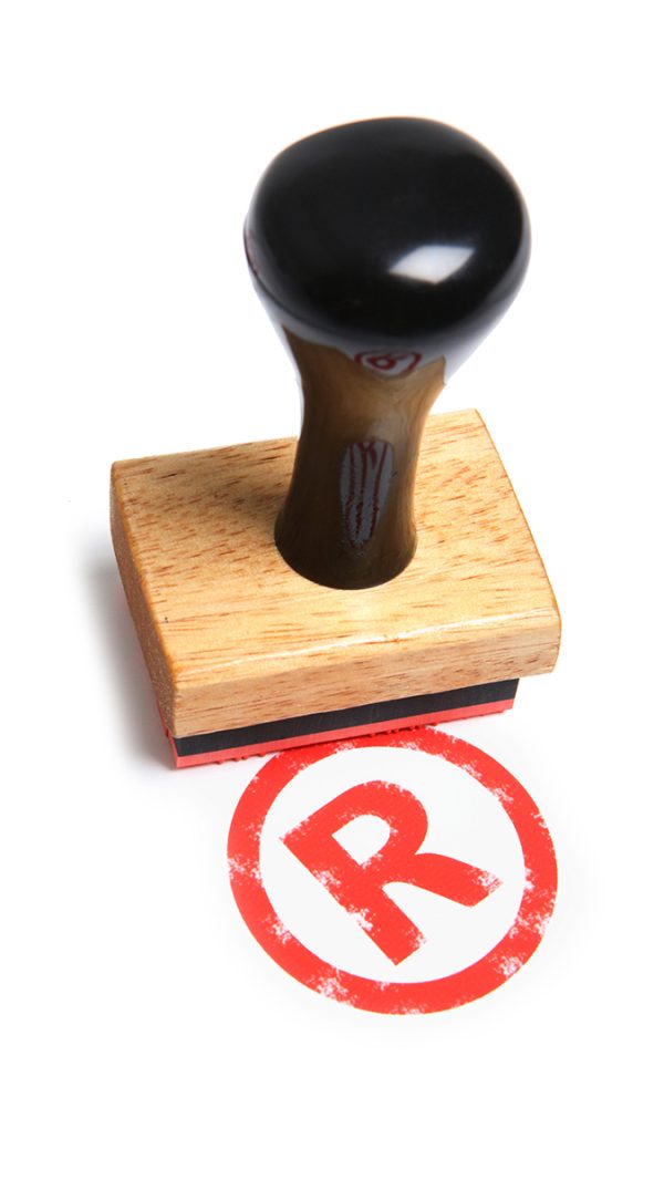 A27YW1 Registered trademark symbol stamped with a rubber stamp.